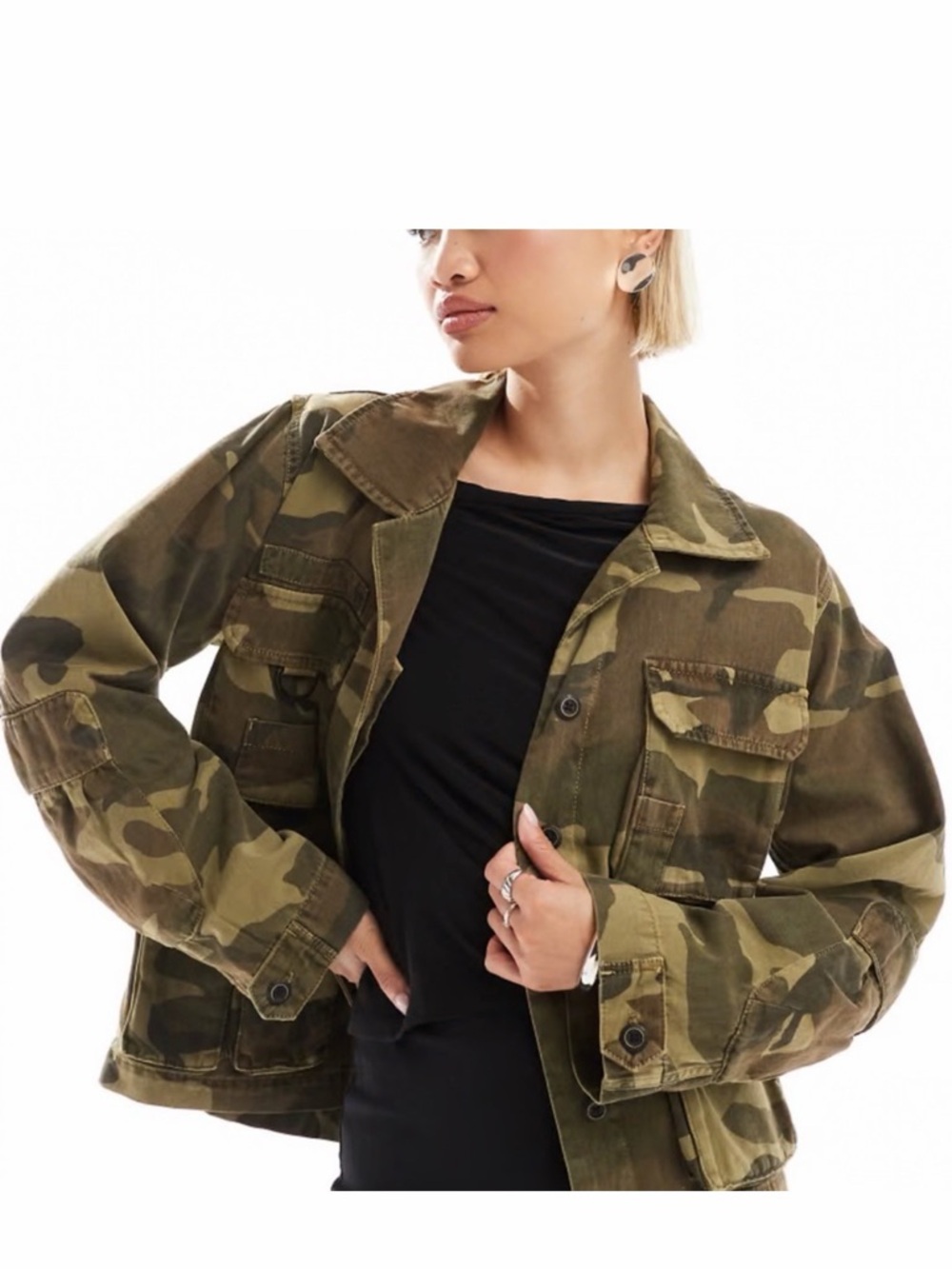 ALL SAINTS Camouflage Utility Jacket